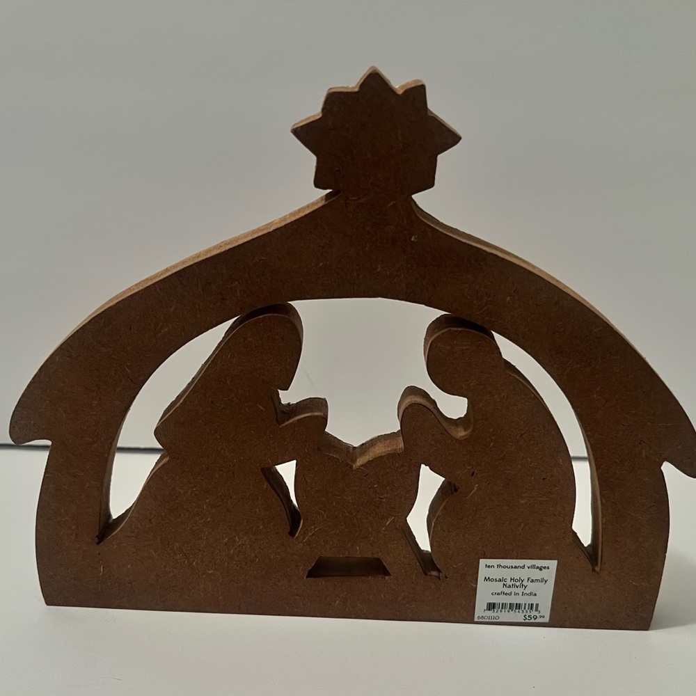 Mosaic Nativity Tabletop Decor - Home Holiday - Picture 2 of 6